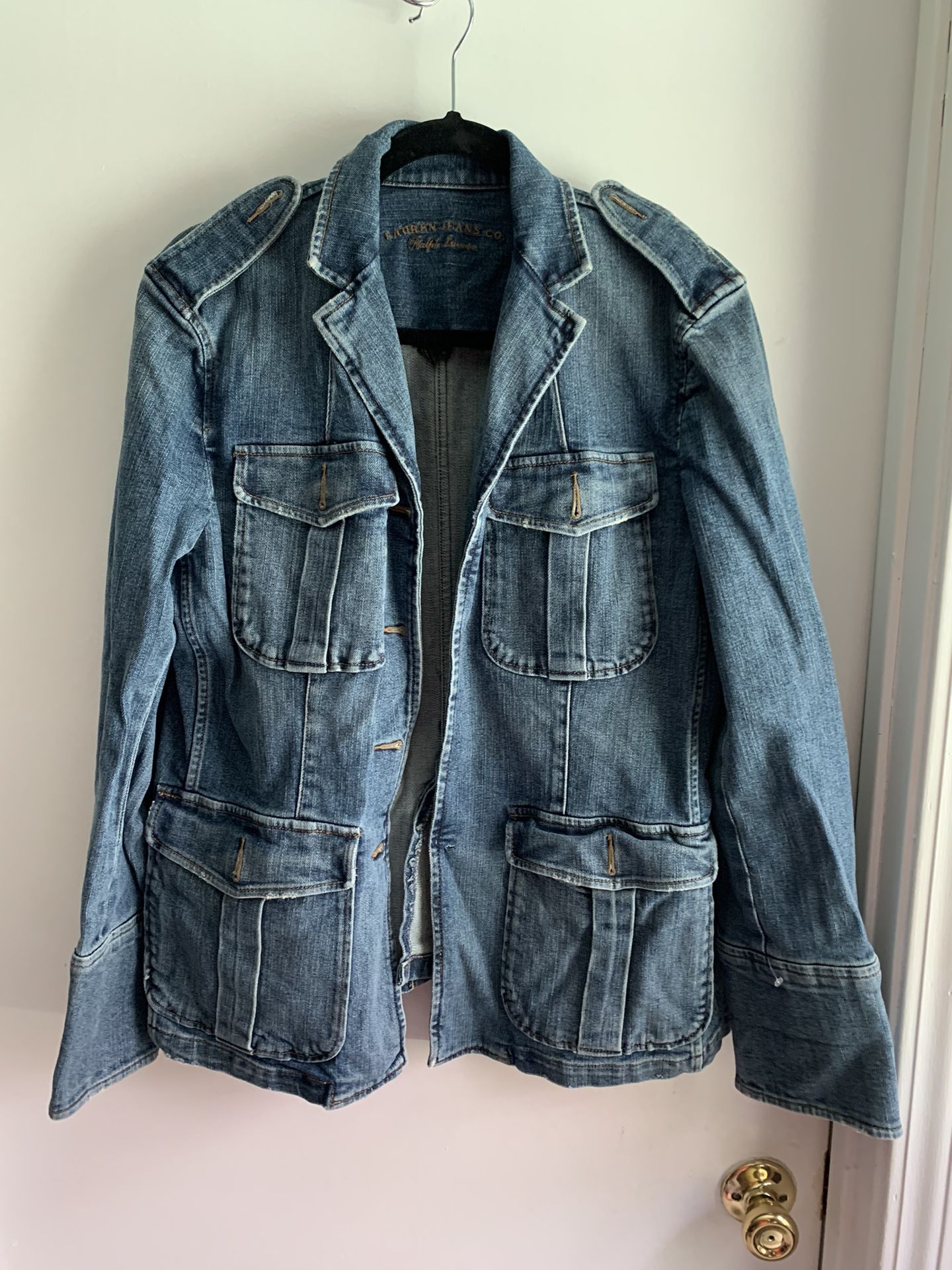 Ralph. Lauren’s women’s jean military jacket