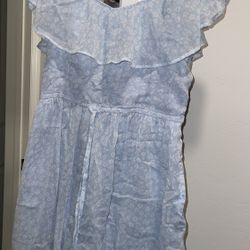 Blue Dress With Pockets Size M