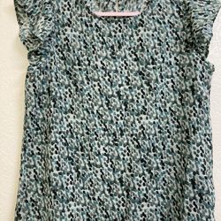 Top Blouse Green Size Small