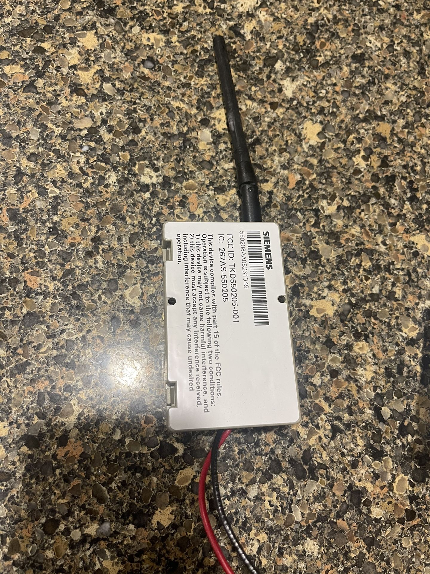 Siemens 550-208 Rev.AA TEC Transceiver W/ Setpoint Support
