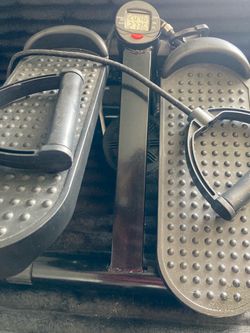 Stair stepper and hula hoop weighted