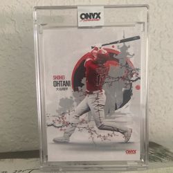 2022 Onyx Authenticated Shohei Ohtani card