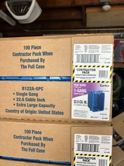 Single gang plastic nail on boxes