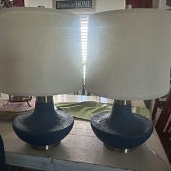 Pair Mid Century Type Lamps