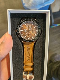 BENYAR Watch for Men Analog Quartz Chronograph Waterproof Luminous Designer Mens Wrist Watches Business Work Sport Casual Dress Watch with Silicone St