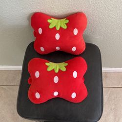 Strawberry Cushioned Pillow Neck For Car