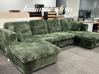 Upholstered Corduroy Sofa
