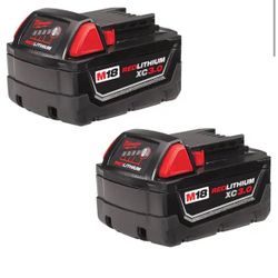 Milwaukee Battery Kit 3.0 X 2 Batteries & Charger NEW