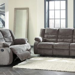 Tulen Gray Reclining Living Room Set

