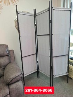 New grey tall room divider