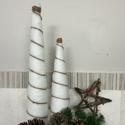 Gorgeous  New Cone Tree Duo… What A Great Look For The Holidays .,