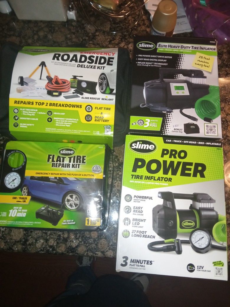 Slime Tire Repair Kits Roadside Kits $45 Or Take All $150 OBO