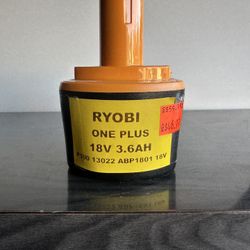 RYOBI ONE PLUS 18V BATTERY 3.6AH P100 $20