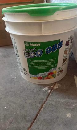 9 Brand-New Factory-Sealed MAPEI Ultrabond ECO 985 – 4-Gallon Buckets
