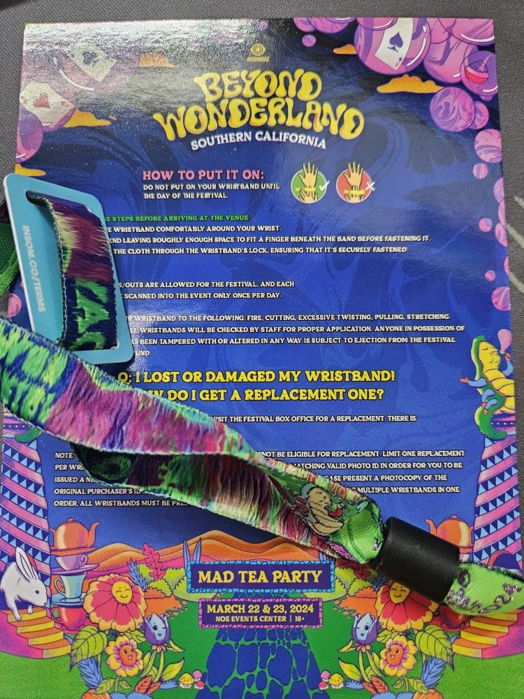 Beyond Wonderland SoCal 2-day wristband