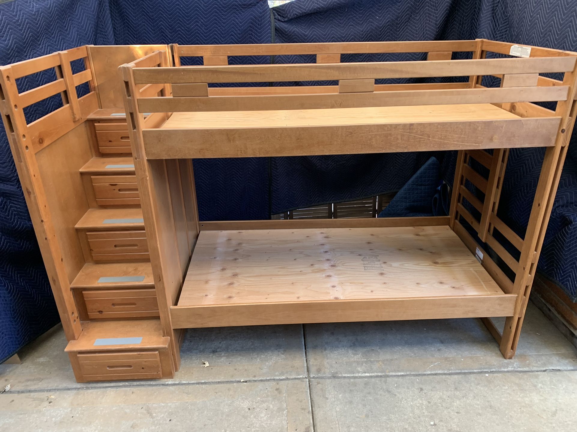 Bunk Bed Twin w/ 5 drawers by Canyon Furniture 101 W x 42 ¼ D x 67 ¼ H