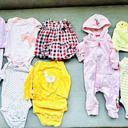 0-3 Months Baby Girl Clothes 