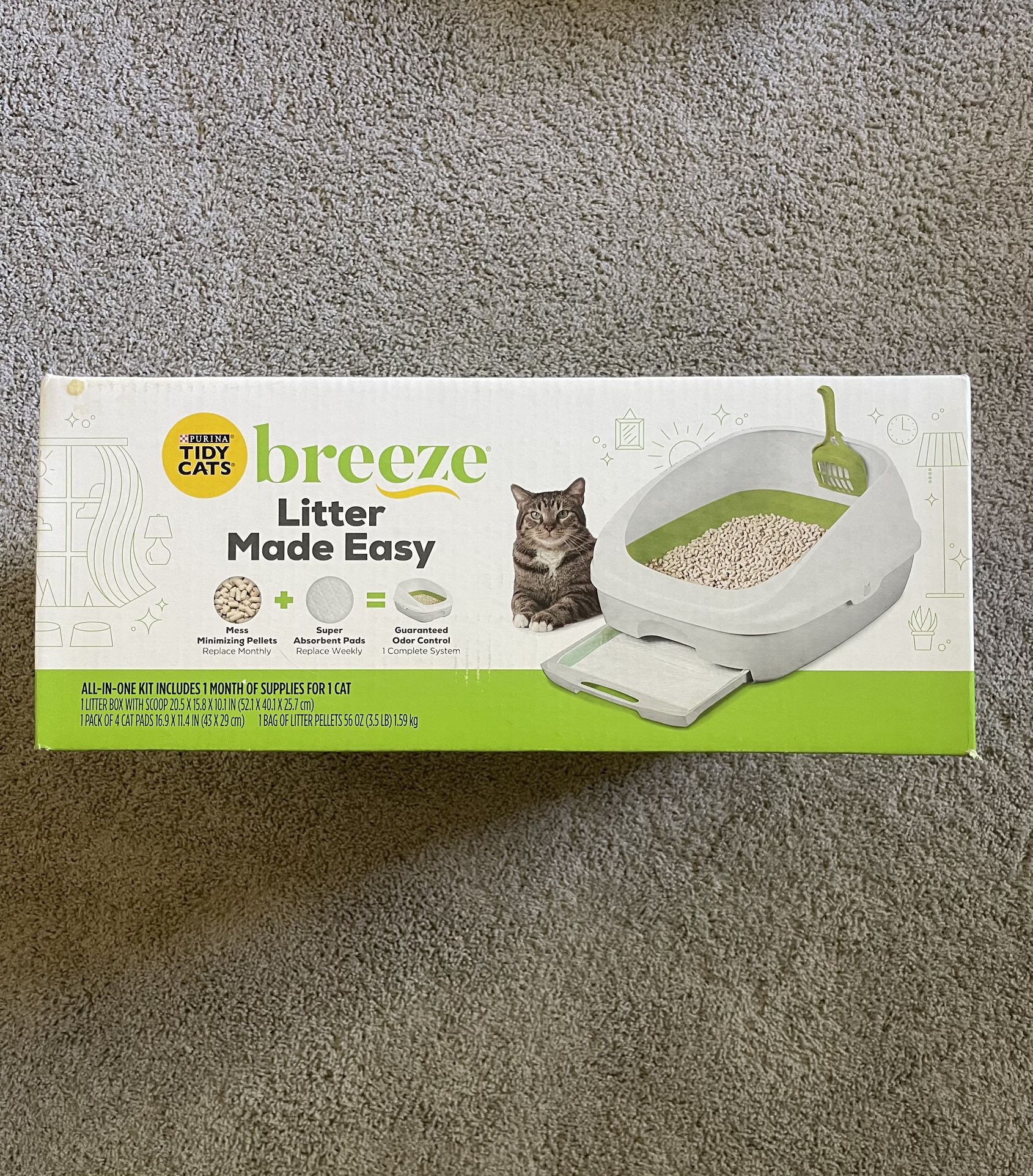 New Tidy Cat - Pellet Litter box Kit