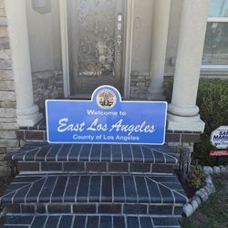 Welcome To East Los Angeles Aluminum Reflective Street Sign 4ft East L.A