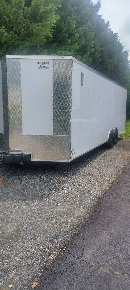 2025 24x8.5 X 7ft High Titanium Enclosed Car Hauler