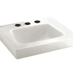 American Standard Roxalyn Wall Hung Lav Sink 20x18 8" White 0194076.020 NEW