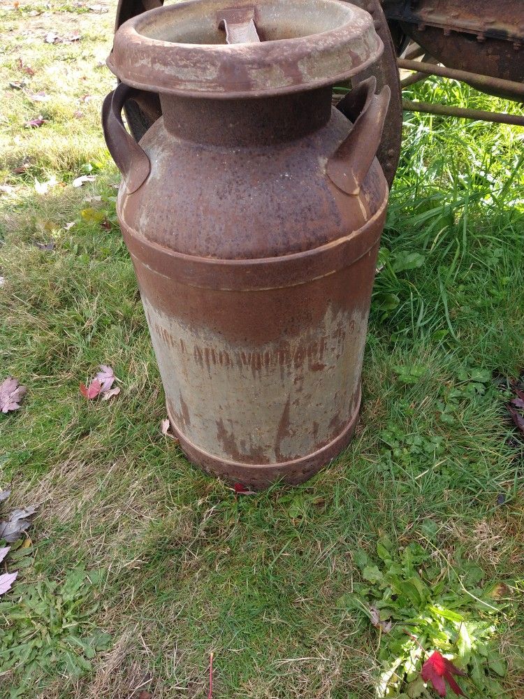 Large Old Milk Can