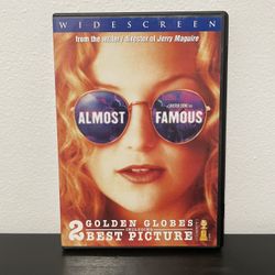 Almost Famous DVD Movie Kate Hudson Cameron Crowe Widescreen Rock Comedy 2000