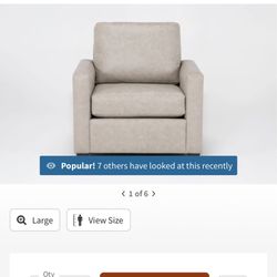 Living spaces Vegan Faux Leather Sofa Chair 