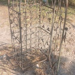 Metal Wine Bottle Locker Holds 54 Bottles 