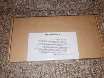 Amazon Basics AAA Batteries 100 Pack 