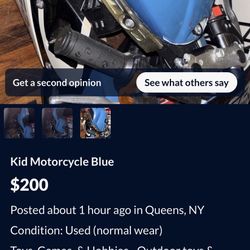 Gas Motor Cycle For Kid