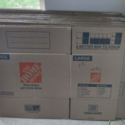 20 LARGE Boxes With Carry Handles $40