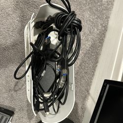 Monitor, Docking Station, Cords And Selfie Light