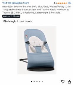 BabyBjörn Bouncer Balance Soft Blue/Gray