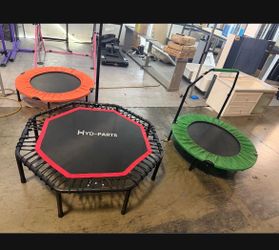 New 48" Rebounder Exercise Trampoline with Bungee Cords 550 Ibs capacity