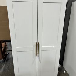 As is Kitchen Pantry Cabinet 62.99" Tall, Freestanding Storage Cupboard with Shelves