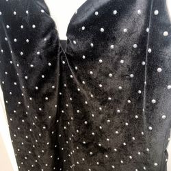 Michael Kors Black, Diamond Studded Cocktail Mini Dress