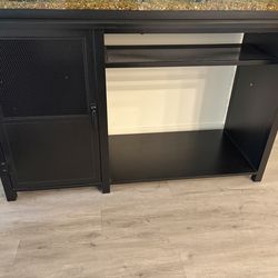 55-75 Gallon Fish Aquarium Tank Stand Heavy Duty Metal with Cabinet 52"L 19 3/4"W 32 1/4”H