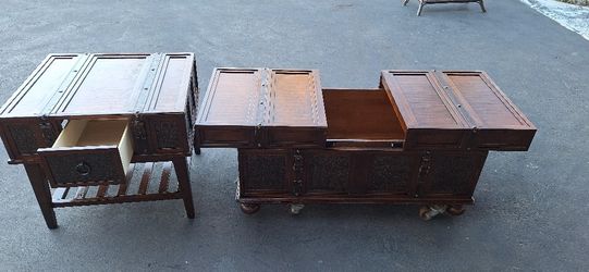 Coffee Table With Storage & End Table Set