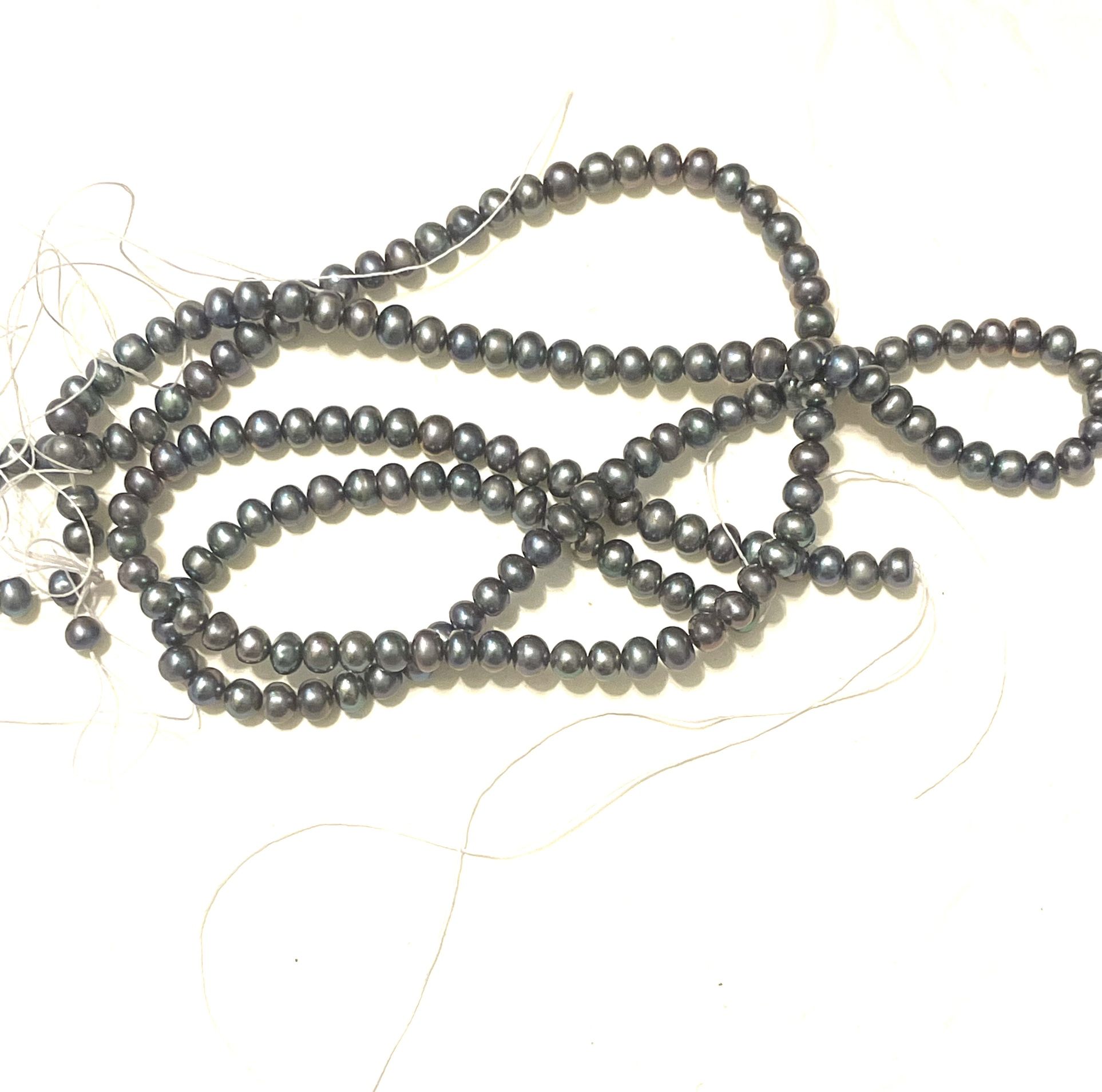 Strand Of 5mm Gray Pearls