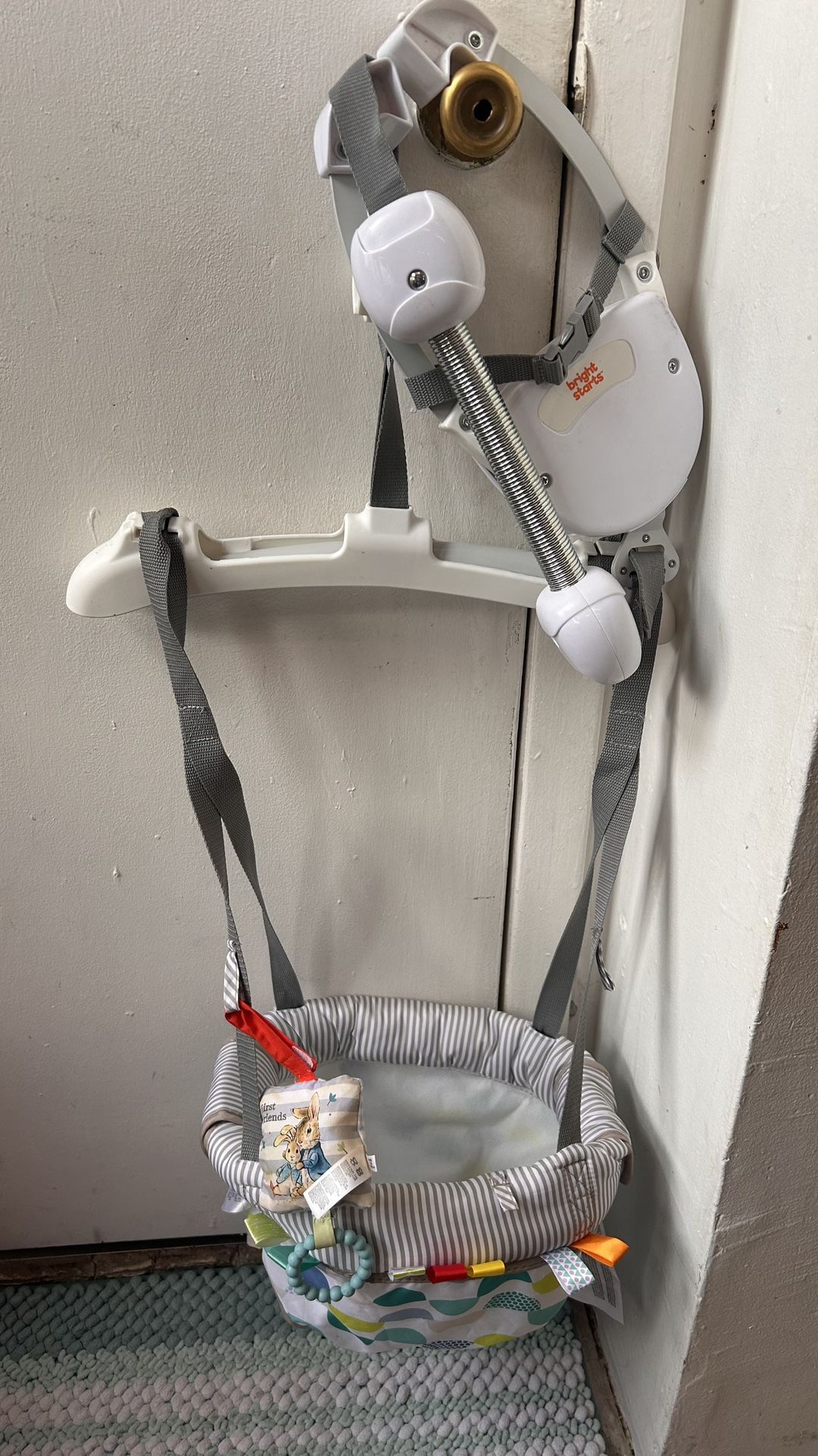 Bright Starts Playful Parade Door Jumper for Baby with Adjustable Strap Read Description ⤵️