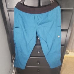 Teal scrub pants. Sz M