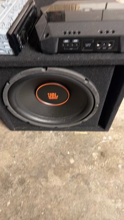 JBL 12 inch sub and amp