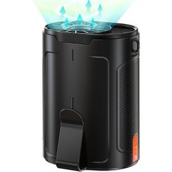 2025 AI Portable Fan Rechargeable, 4 Speeds 6600RPM Strong Airflow, Personal Waist Fan with up to 25H of Working Time, Hands-Free Hanging Neck Fan, We