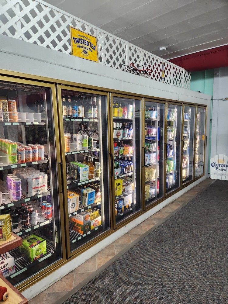 7 Door Walk In Self Serve Fridge Commercial