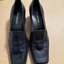 Enzo Angiolini Dark Leather Loafers 
