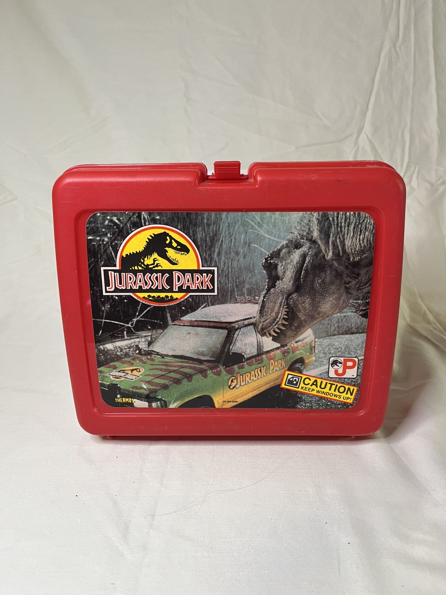 1990s Jurassic Park Lunch Box RED 