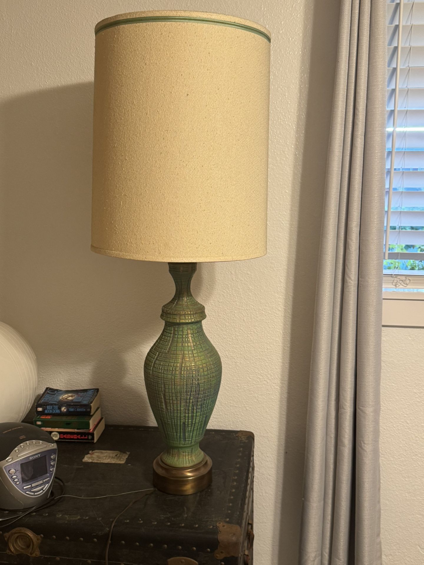 Vintage Turquoise Lamp