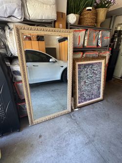 Free 3x5 Fancy Mirror and 3x4 Painting