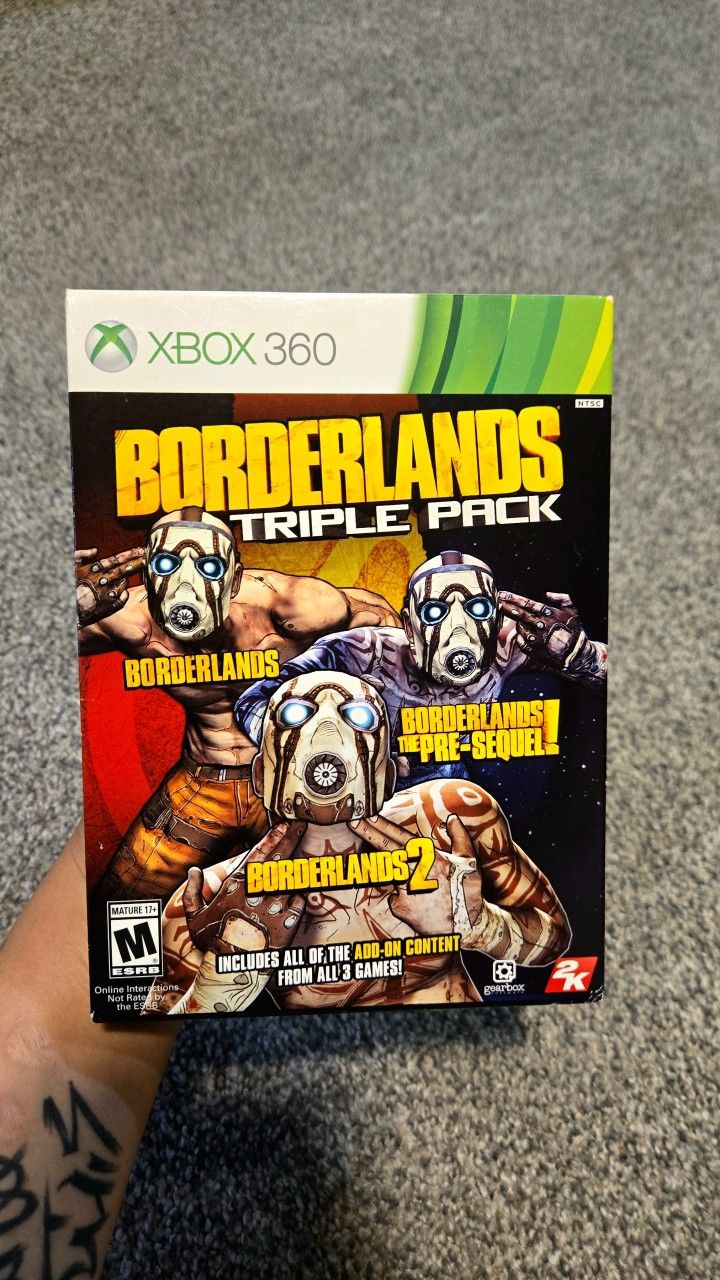 borderlands triple pack - xbox 360